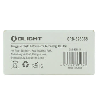 Olight 32650 6500mAh 3.7V Protected Lithium Ion (Li-ion) Button Top Battery for the Marauder Mini