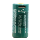 Olight ORBC-163C06 RCR123A / 16340 650mAh 3.7V Protected Lithium Ion (Li-Ion) Button Top Battery with Micro USB Charging Port - Retail Card