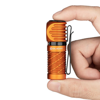 Olight Perun 2 Mini Rechargeable LED Headlamp - 1100 Lumens - Charger Included - Black, Orange, Lime Green, Blue, and Midnight Blue