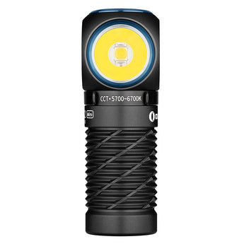 Olight Perun 2 Mini Rechargeable LED Headlamp - 1100 Lumens - Charger Included - Black, Orange, Lime Green, Blue, and Midnight Blue