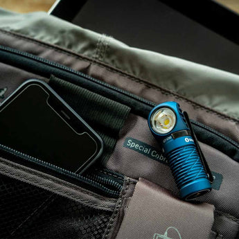 Olight Perun 2 Mini Rechargeable LED Headlamp - 1100 Lumens - Charger Included - Black, Orange, Lime Green, Blue, and Midnight Blue