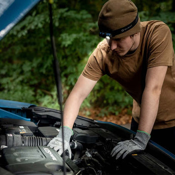 Olight Perun 2 Mini Rechargeable LED Headlamp - 1100 Lumens - Charger Included - Black, Orange, Lime Green, Blue, and Midnight Blue