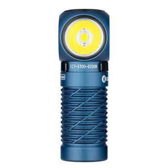 Olight Perun 2 Mini Rechargeable LED Headlamp - 1100 Lumens - Charger Included - Black, Orange, Lime Green, Blue, and Midnight Blue