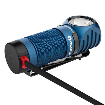 Olight Perun 2 Mini Rechargeable LED Headlamp - 1100 Lumens - Charger Included - Black, Orange, Lime Green, Blue, and Midnight Blue