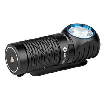 Olight Perun 3 Mini Rechargeable LED Headlamp - 1250 Lumens - Cool White or Neutral White - Includes 1 x 21700 - Optional Charging Case - Black or Orange
