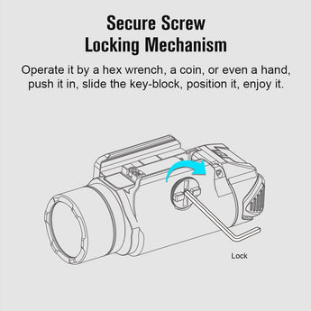 Olight PL-3S Valkyrie LED Weapon Light - 1000 Lumens - Includes 2 x CR123A - Black or Desert Tan