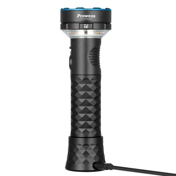 Olight Prowess USB-C Rechargeable LED Flashlight - 5000 Lumens - Includes 1 x 21700 Battery - Black or Orange