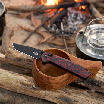 Olight Rubato Folding Knife - Damascus