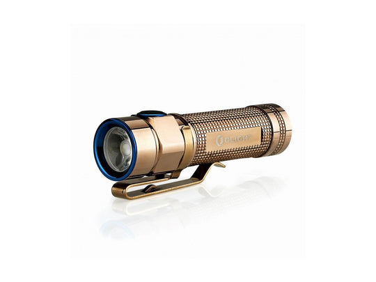 Olight S1A Baton (Limited Edition) Rose Gold Copper Flashlight - CREE XM-L2 LED - 600 Lumens - Uses 1 x 14500 or 1 x AA (Included)
