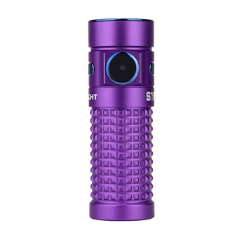 Olight S1R II Baton Rechargeable Flashlight - CREE XM-L2 U4 LED - 1000 Lumens - Includes 1 x RCR123A - Purple