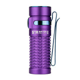Olight S1R II Baton Rechargeable Flashlight - CREE XM-L2 U4 LED - 1000 Lumens - Includes 1 x RCR123A - Purple