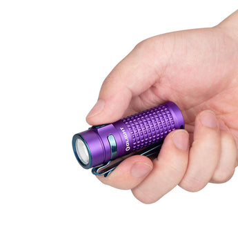 Olight S1R II Baton Rechargeable Flashlight - CREE XM-L2 U4 LED - 1000 Lumens - Includes 1 x RCR123A - Purple