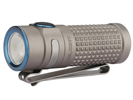 Olight S1R II Ti Baton Rechargeable Flashlight - CREE XM-L2 U4 LED - 1000 Lumens - Uses 1 x RCR123A (included) - Winter Gray