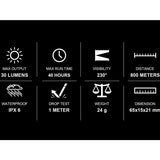 Olight SeeMe 30 Rechargeable Bike Tail Light - 30 Lumens - Uses Built-In Battery Pack