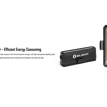 Olight SeeMe 30 Rechargeable Bike Tail Light - 30 Lumens - Uses Built-In Battery Pack