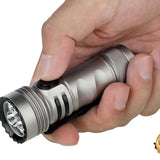 Olight Seeker 4 Mini Rechargeable LED Flashlight - Black, OD Green, Blue, Red, or Limited Edition Titanium
