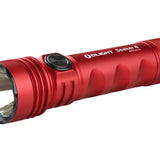 Olight Seeker 4 Rechargeable LED Flashlight - 3100 Lumens - Includes 1 x 21700 - Matte Black or Red