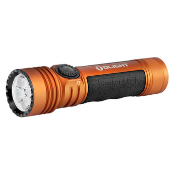Olight Seeker 4 Pro Rechargeable LED Flashlight - 4600 Lumens - Cool White or Neutral White - Includes 1 x 21700 - Multiple Color Options