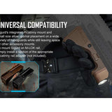 Olight Sigurd 2-in-1 Angled Grip Rechargeable LED Weapon Light - 1450 Lumens - Includes Built-in 2400mAh Li-Poly Battery Pack - Black or Desert Tan