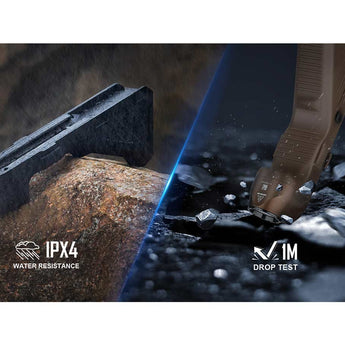 Olight Sigurd 2-in-1 Angled Grip Rechargeable LED Weapon Light - 1450 Lumens - Includes Built-in 2400mAh Li-Poly Battery Pack - Black or Desert Tan