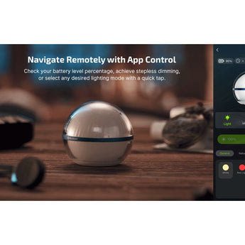 Olight Sphere C Rechargeable LED Lantern - 75 Lumens - Uses Built-in 700mAh Li-ion Battery Pack - Clear or Stellar Sky