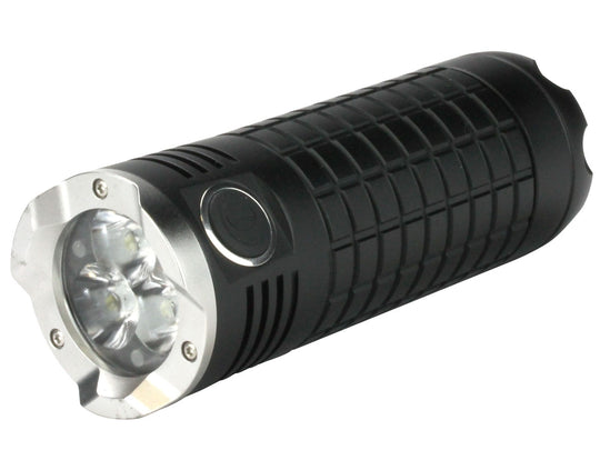 Olight SR Mini Intimidator-II Flashlight -3 x CREE XM-L2 LED - 3200 Lumens - Uses 6 x CR123A or 3 x 18650 (Included)