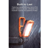 Olight Swivel Pro USB-C Recharegeable Work Light - 1100 Lumens - Uses Built-In 5200mAh Li-ion Battery Pack - Orange