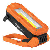 Olight Swivel Pro USB-C Recharegeable Work Light - 1100 Lumens - Uses Built-In 5200mAh Li-ion Battery Pack - Orange