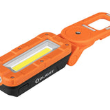 Olight Swivel Pro USB-C Recharegeable Work Light - 1100 Lumens - Uses Built-In 5200mAh Li-ion Battery Pack - Orange