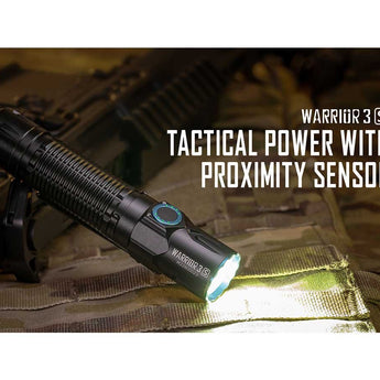 Olight Warrior 3S Rechargeable LED Tactical Flashlight - 2300 Lumens - Includes 1 x 21700 - Black, OD Green, and Various Other Colors