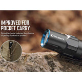 Olight Warrior 3S Rechargeable LED Tactical Flashlight - 2300 Lumens - Includes 1 x 21700 - Black, OD Green, and Various Other Colors