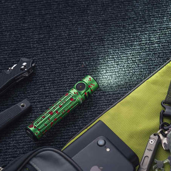 Olight Warrior Mini 3 Rechargeable LED Flashlight - 1750 Lumens - Includes 1 x 18650 - Black, Forest Gradient, Midnight Horizon, Desert Tan, or Zombie Green