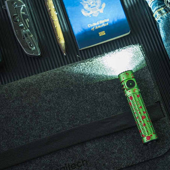 Olight Warrior Mini 3 Rechargeable LED Flashlight - 1750 Lumens - Includes 1 x 18650 - Black, Forest Gradient, Midnight Horizon, Desert Tan, or Zombie Green