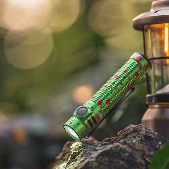 Olight Warrior Mini 3 Rechargeable LED Flashlight - 1750 Lumens - Includes 1 x 18650 - Black, Forest Gradient, Midnight Horizon, Desert Tan, or Zombie Green