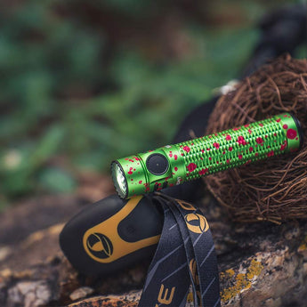 Olight Warrior Mini 3 Rechargeable LED Flashlight - 1750 Lumens - Includes 1 x 18650 - Black, Forest Gradient, Midnight Horizon, Desert Tan, or Zombie Green