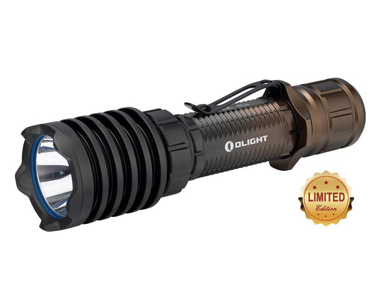 Olight Warrior X Pro Rechargeable Tactical LED Flashlight - Neutral White LED - 2250 Lumens - CREE XHP35 - Includes 1 x 21700 - Desert Sunset