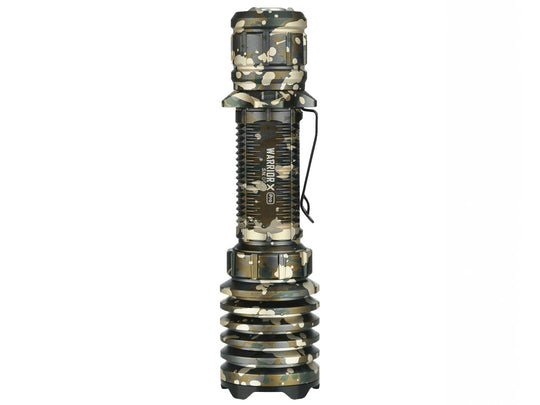 Olight Warrior X Pro Rechargeable Tactical LED Flashlight - Neutral White LED - 2250 Lumens - Includes 1 x 21700 - Desert Camo