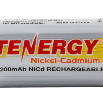 Tenergy 20300-1 Sub C 2200mAh 1.2V Nickel Cadmium (NiCd) Flat Top Battery with or without Tabs - Bulk