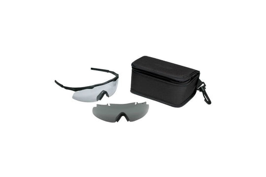 Smith Optics - Aegis Eyeshields - Black Frames with Frames Clear Lenses Installed Gray Spare Lenses - Field Kit