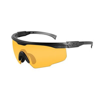 Wiley X PT-1 Changeable Sunglasses with High Velocity Protection - Matte Black Frame with Light Rust Lenses (PT-1L)