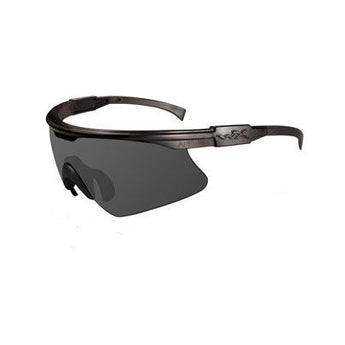 Wiley X PT-1 Changeable Sunglasses with High Velocity Protection - Matte Black Frame with Smoke Grey Lenses (PT-1S)
