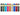 Multiple Color Klarus E5 Line Up in a Row - Front Facing View