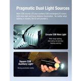 Klarus E5 USB-C Rechargeable EDC LED Flashlight - 470 or 600 Lumens - Uses Built-in 450mAh Li-ion Battery Pack - Multiple Color Options