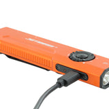 JETBeam E26 UV Kunai USB-C Rechargeable LED Flashlight - 2000 Lumens - Luminus SST40 - Uses Built-in 1700mAh Li-Poly Battery Pack - Military Grey, Military Green, Orange