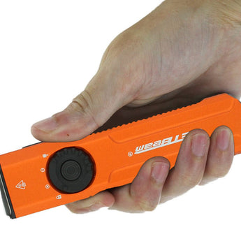 JETBeam E26 UV Kunai USB-C Rechargeable LED Flashlight - 2000 Lumens - Luminus SST40 - Uses Built-in 1700mAh Li-Poly Battery Pack - Military Grey, Military Green, Orange