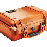 Pelican 1450 Medium Watertight Case with Foam - Black, Orange, Green, Yellow, Tan, or Silver