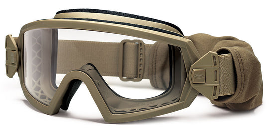 Smith Optics - Outside The Wire Goggles - Desert Tan Frames with Clear Lenses Installed - Gray Spare Lenses