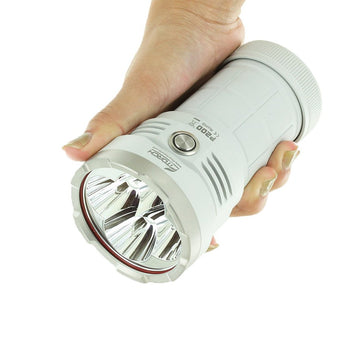 Fitorch P200 USB-C Rechargeable LED Search Light - 14000 Lumens - Includes 1 x 3.6V 24000mAh 46800 - Black or White