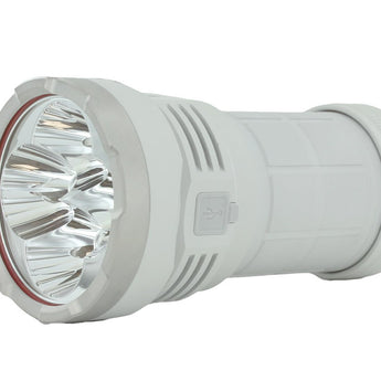 Fitorch P200 USB-C Rechargeable LED Search Light - 14000 Lumens - Includes 1 x 3.6V 24000mAh 46800 - Black or White