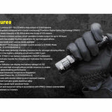 Nitecore P23i USB-C Rechargeable Tactical LED Flashlight - 3000 Lumens - Luminus SFT-70 - Includes 1 x 21700